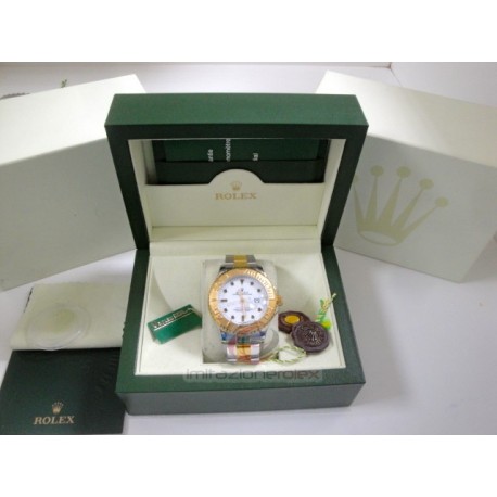 rolex replica yacht master I acciaio oro classic white dial orologio copia imitazione