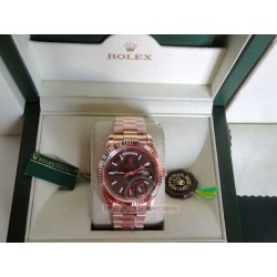 rolex replica day-date oro rosa brown dial orologio copia imitazione