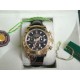 rolex replica daytona vip pelle oro giallo black dial orologio copia imitazione