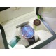 rolex replica cellini dual time blue dial strip leather orologio copia imitazione
